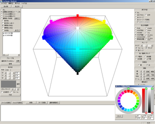 主要色の色立体解析(RGB)